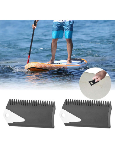 2 Peines para Cera de Surf Fayelume - Herramienta de Limpieza PVC