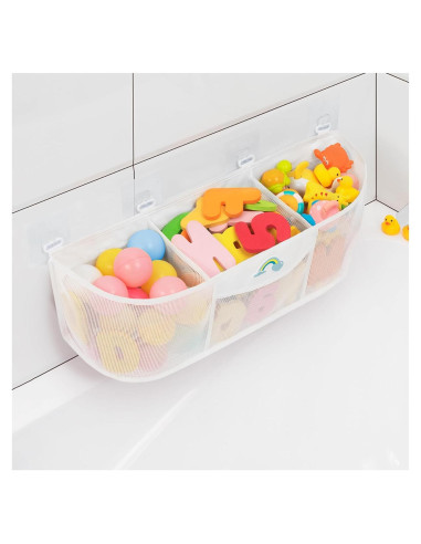 Organizador de juguetes de baño Austion 13L 3 compartimentos