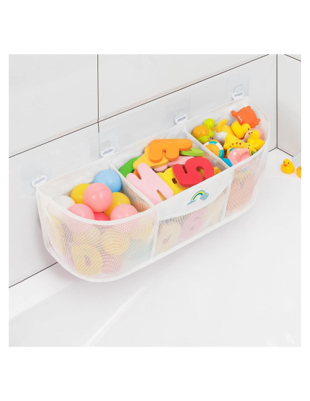 Organizador de juguetes de baño Austion 13L 3 compartimentos