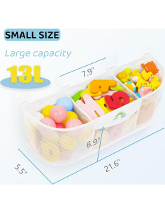 Organizador de juguetes de baño Austion 13L 3 compartimentos 2