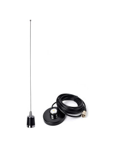 Antena NMO Doble Banda VHF/UHF HYS 144/430MHz con Base Magnética 5m