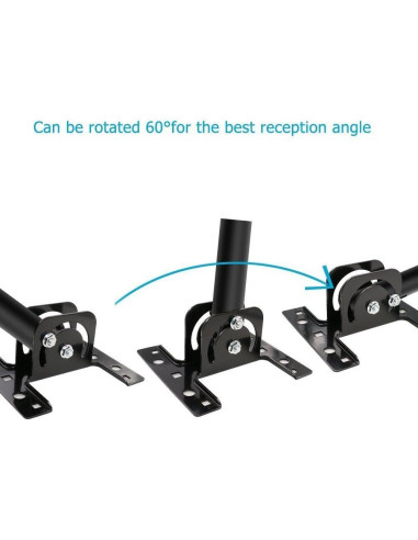 Soporte de Antena Ajustable DELADO P01 para Techo y Pared