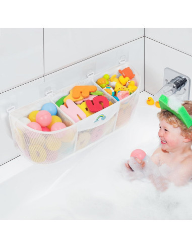 Organizador de juguetes de baño Austion 13L 3 compartimentos