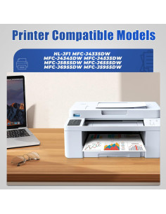 Cartuchos de tinta LC406XL Haikyuu para Brother MFC-J4335DW, 4 unidades 2