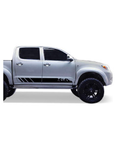 Kit Calcomanías Estría Inferior Toyota Hilux 2004-2017 Negro