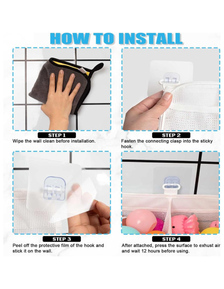 Organizador de juguetes de baño Austion 13L 3 compartimentos