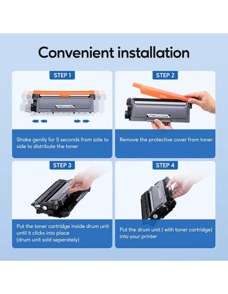 Cartucho de Tóner Negro WEAREC TN-850 Compatible 4-Pack