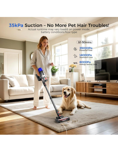 Aspiradora Inalámbrica Teendow V16STRONG 500W 50 Minutos