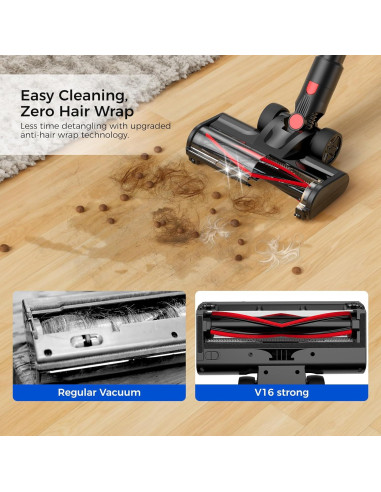 Aspiradora Inalámbrica Teendow V16STRONG 500W 50 Minutos