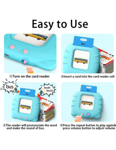 Juguete Educativo Kidzdo Pocket - 254 Tarjetas de Palabras 2