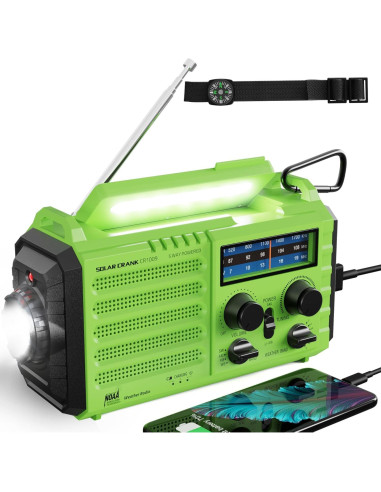 Radio de Emergencia ROCAM CR1009 con Pantalla LCD y Luz