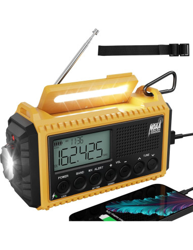 Radio de Emergencia ROCAM CR1009 con Pantalla LCD y Luz