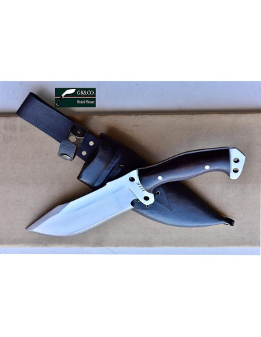 Cuchillo Kukri GK&CO. Casa Kukri 20 cm Acero Carbono Hecho a Mano
