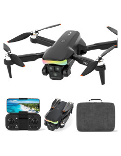 Mini Drone FAKJANK con Cámara 1080P y Luz RGB para Adultos