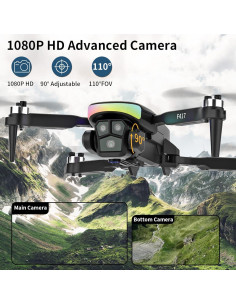 Mini Drone FAKJANK con Cámara 1080P y Luz RGB para Adultos 2