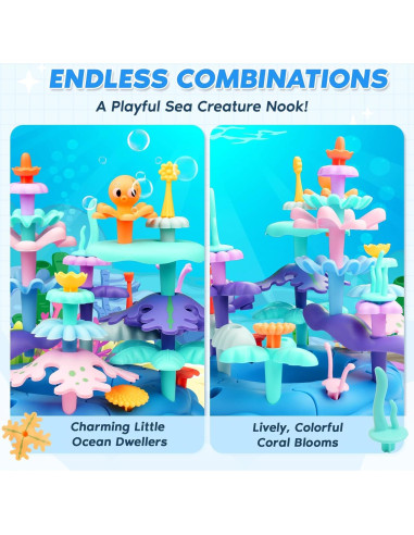 Juguete educativo INKLAB de construcción marina - 38 piezas