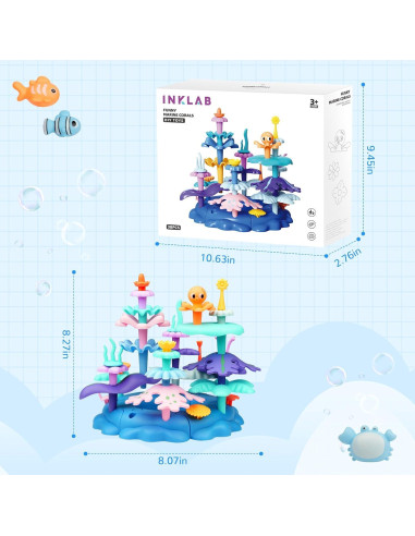 Juguete educativo INKLAB de construcción marina - 38 piezas