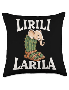 Cojín Cactus Elefante Lirili Larila 45x45 cm Diseño Meme