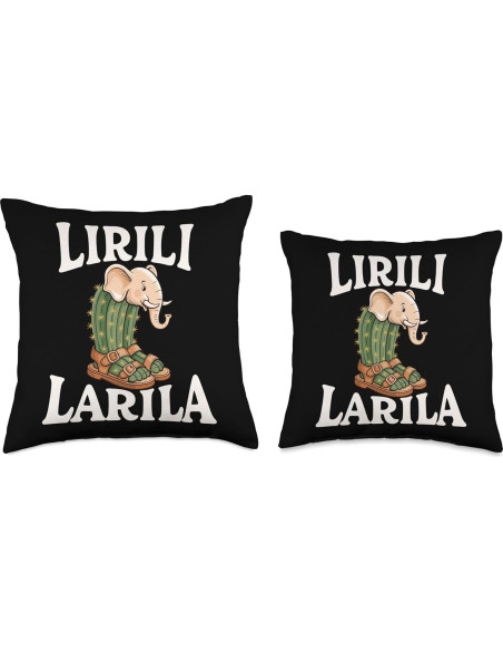 Cojín Cactus Elefante Lirili Larila 45x45 cm Diseño Meme