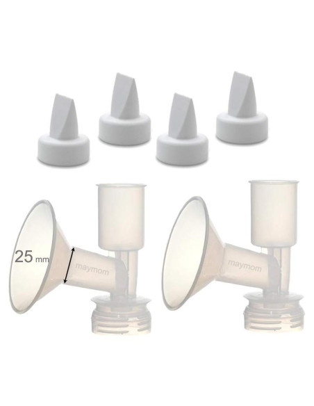 Kit Flange Reemplazo Maymom 25 mm para Extractor Ameda