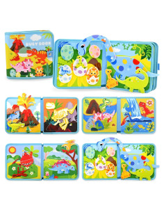 Libro Ocupado de Dinosaurios Meafeng 15-en-1 para Niños 1-3 Años