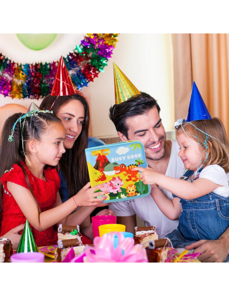 Libro Ocupado de Dinosaurios Meafeng 15-en-1 para Niños 1-3 Años