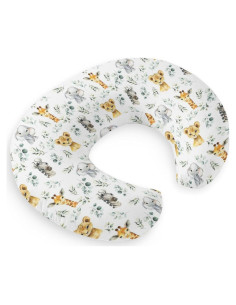Funda de Almohada de Lactancia HawSkgFub Safari Animales