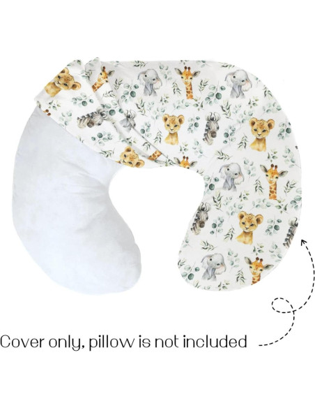 Funda de Almohada de Lactancia HawSkgFub Safari Animales Funda de Almohada de Lactancia HawSkgFub Safari Animales