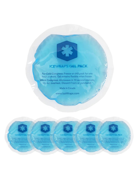 Paquetes de Gel Reutilizables ICEWRAPS para Calor y Frío - 5 Unidades
