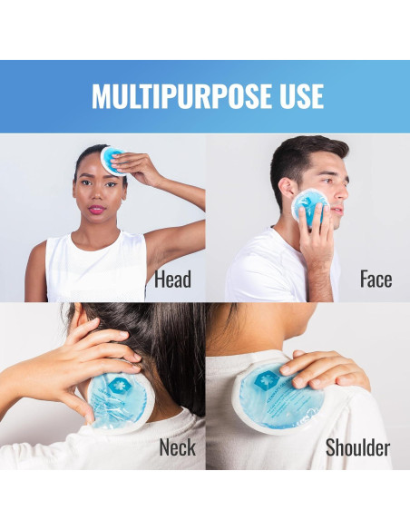 Paquetes de Gel Reutilizables ICEWRAPS para Calor y Frío - 5 Unidades