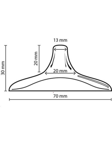 Maymom Protector de Pezón Grueso 4 Piezas Silicona BPA Free