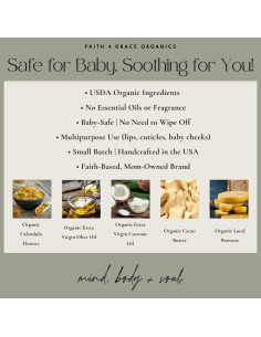 Bálsamo de Pezón Orgánico Faith & Grace 28g - Calma y Hidrata 2