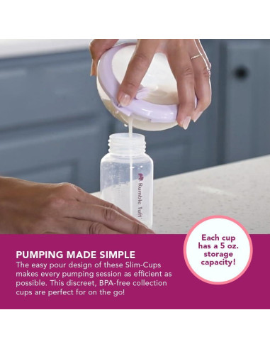 Copas Slim Rumble Tuff para Lactancia Manos Libres 5oz