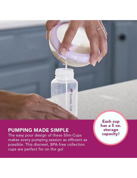 Copas Slim Rumble Tuff para Lactancia Manos Libres 5oz Copas Slim Rumble Tuff para Lactancia Manos Libres 5oz