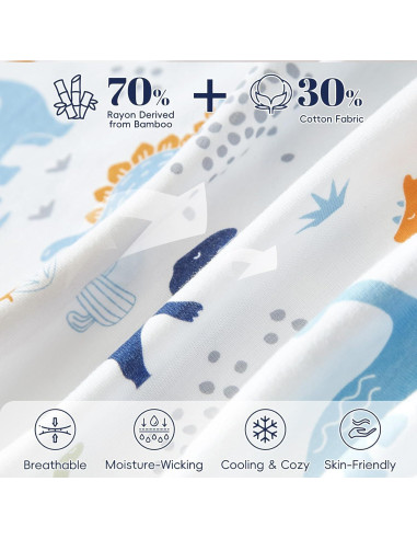 Saco de Dormir para Bebés PHF 0-6 Meses Dinosaurio 2 Piezas