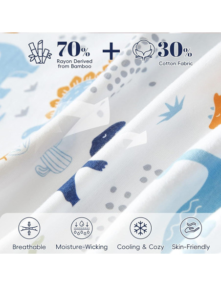 Saco de Dormir para Bebés PHF 0-6 Meses Dinosaurio 2 Piezas