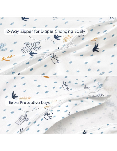 Saco de Dormir para Bebés PHF 0-6 Meses Dinosaurio 2 Piezas