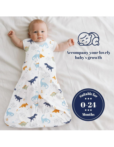 Saco de Dormir para Bebés PHF 0-6 Meses Dinosaurio 2 Piezas