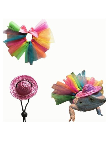 Disfraz de Halloween para Dragón Barbudo Copfeu - Sombrero y Falda Tutu