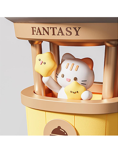 Lámpara Nocturna Recargable Gato KVPPVT 3 Niveles de Brillo