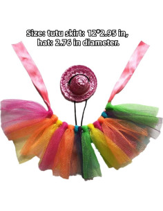 Disfraz de Halloween para Dragón Barbudo Copfeu - Sombrero y Falda Tutu 2