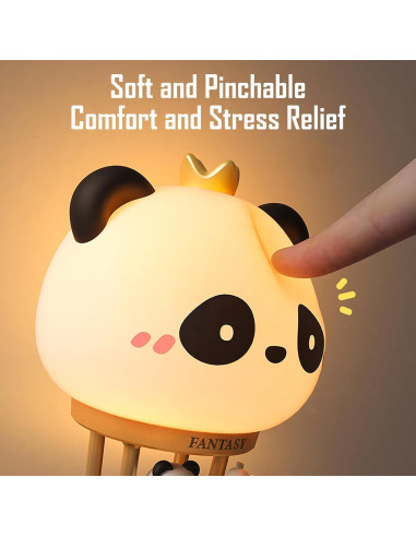 Lámpara Nocturna Recargable Gato KVPPVT 3 Niveles de Brillo