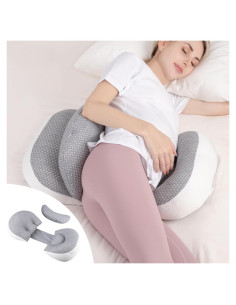 Almohada de Embarazo Chilling Home Cuña Ajustable Gris 71x40cm