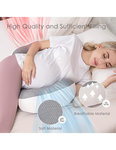 Almohada de Embarazo Chilling Home Cuña Ajustable Gris 71x40cm