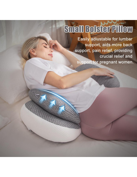 Almohada de Embarazo Chilling Home Cuña Ajustable Gris 71x40cm