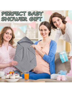 Toallas de baño para bebés 100% algodón con capucha - 81x81 cm 2