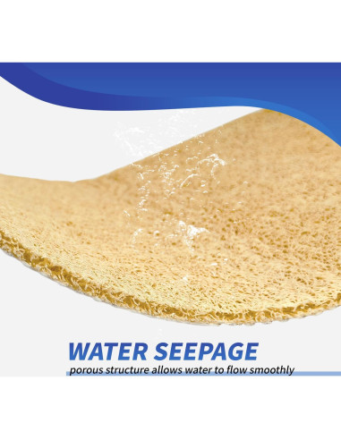 Alfombra de Baño Antideslizante YOUWEIQU Beige 41x61 cm