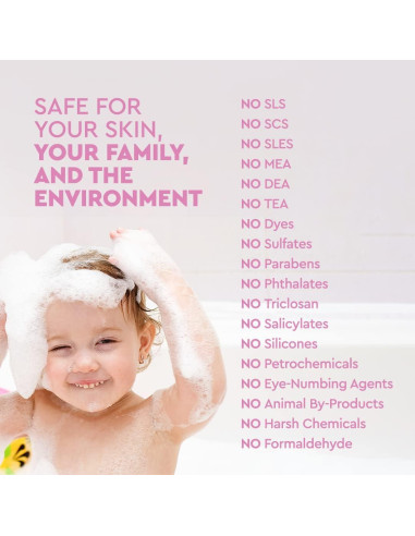 Baño de Burbujas Puracy para Niños 354.88 ml - Lavanda y Vainilla