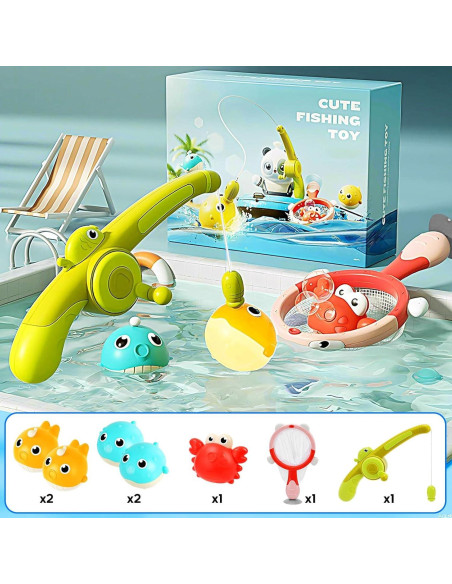 Conjunto de Juguetes de Baño Vaofrean 7 Piezas Iluminados