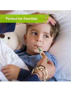 Termómetro Digital Oral Easy@Home EMT-021 Verde para Niños y Adultos 2